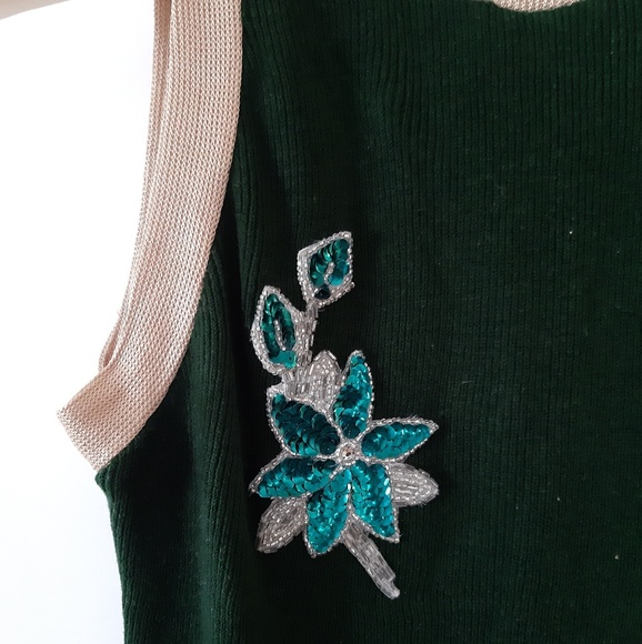 Super lucky cat sleeveless top with sequins - Picture 2 of 3